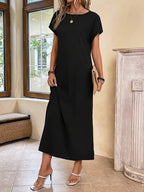 Lieke — Elegante en minimalistische lange jurk