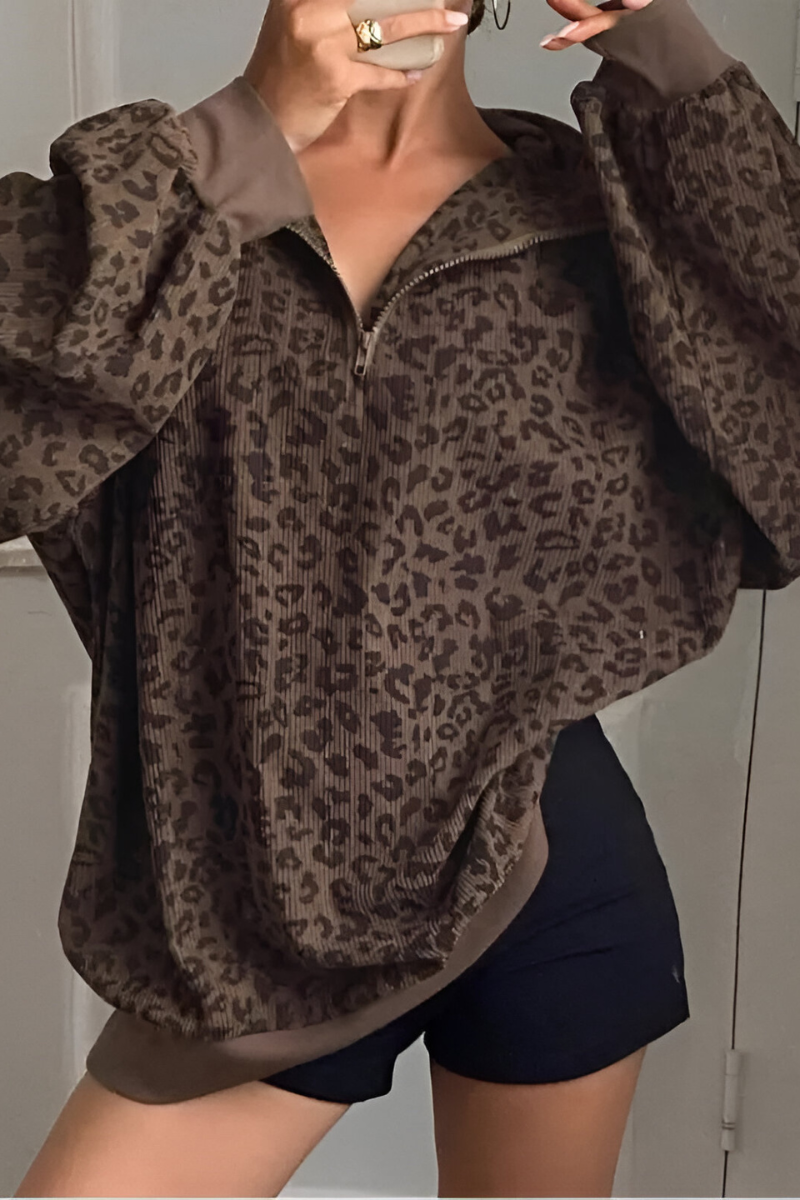 Zoë - Luipaardprint Trui