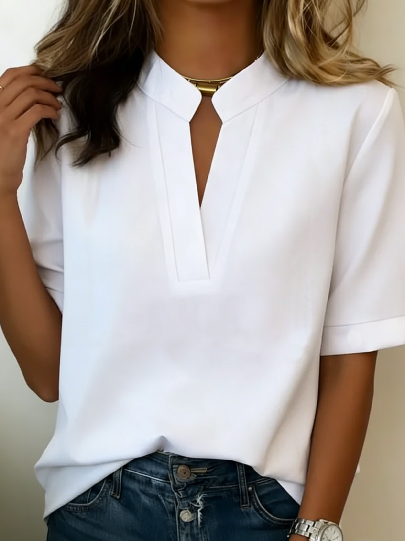 Sanne - V-Hals T-Shirt