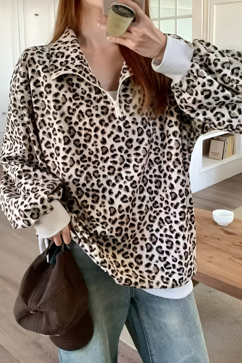 Zoë - Luipaardprint Trui