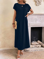 Lieke — Elegante en minimalistische lange jurk