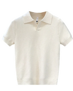 Timo - Ademend gebreid poloshirt