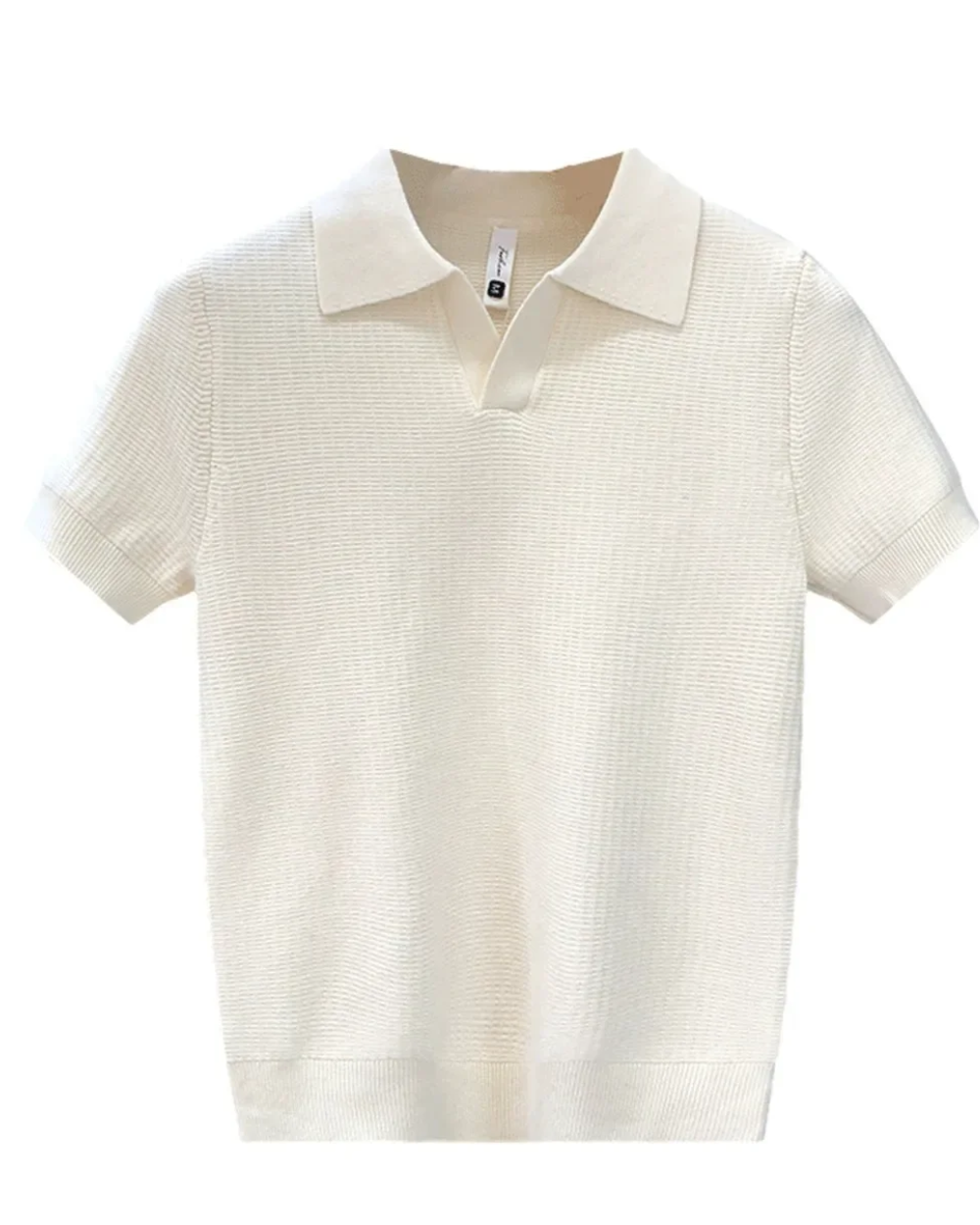 Timo - Ademend gebreid poloshirt