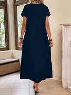 Lieke — Elegante en minimalistische lange jurk