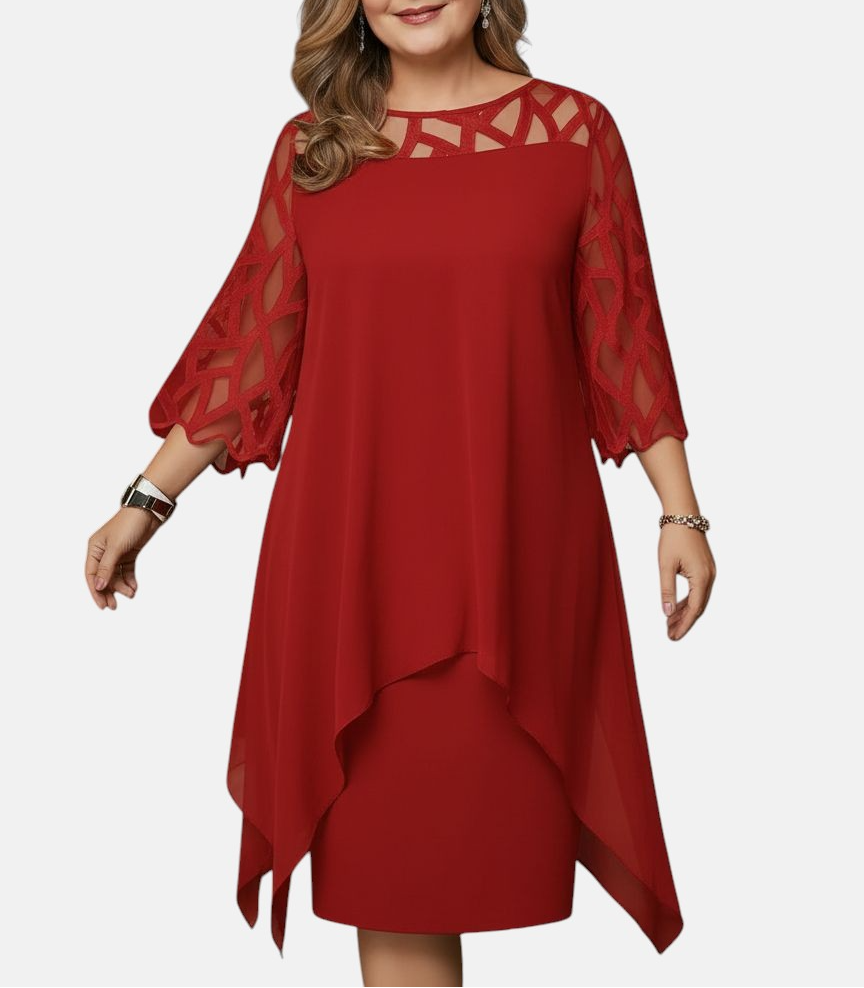 Luna - Elegante, comfortabele midi-jurk